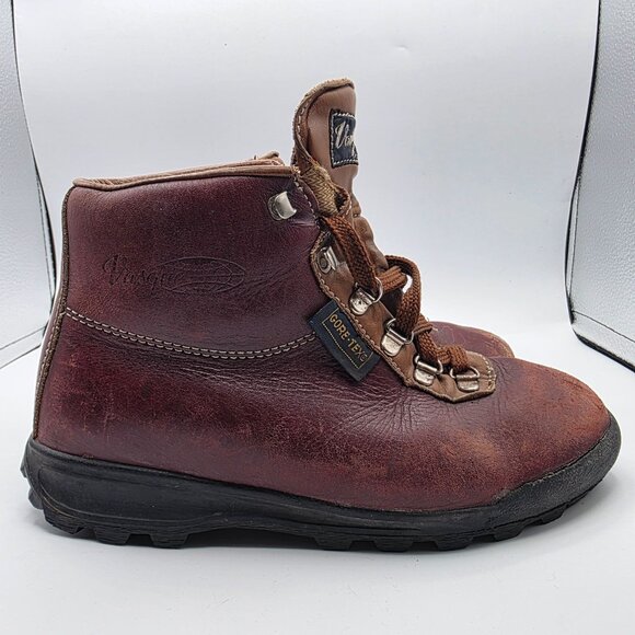 Vasque Gore Tex Womens Hiking Boots 7M Brown Leather Waterproof Italy Camping - Picture 16 of 16